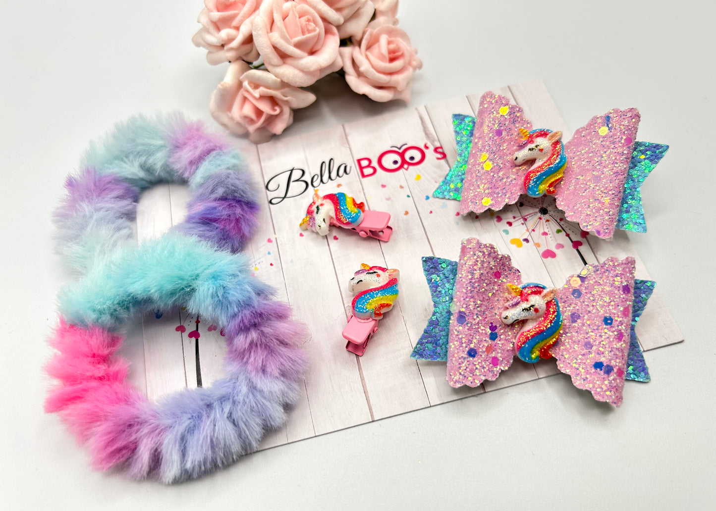 SPECIAL OFFER -Rainbow Unicorn Hair Accessories Set
