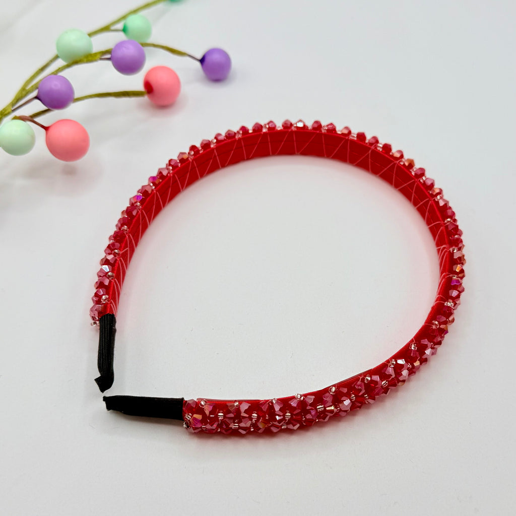 Red Crystal Look Hair Band Hair bands