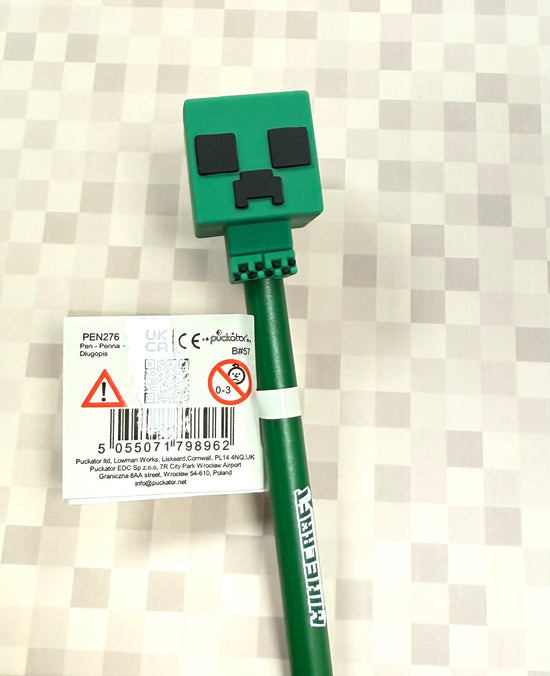 Inkredible Erasable Pen with Minecraft Chibi Style Topper