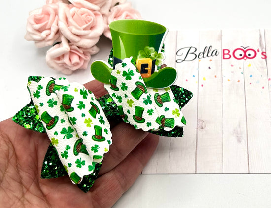 Load image into Gallery viewer, St Patricks Hair Bow
