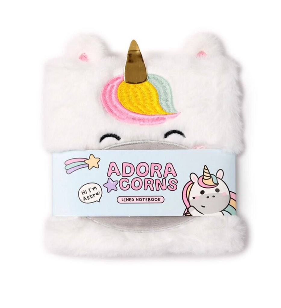 Adoracorns Unicorn Plush Fluffies Notebook Stationary