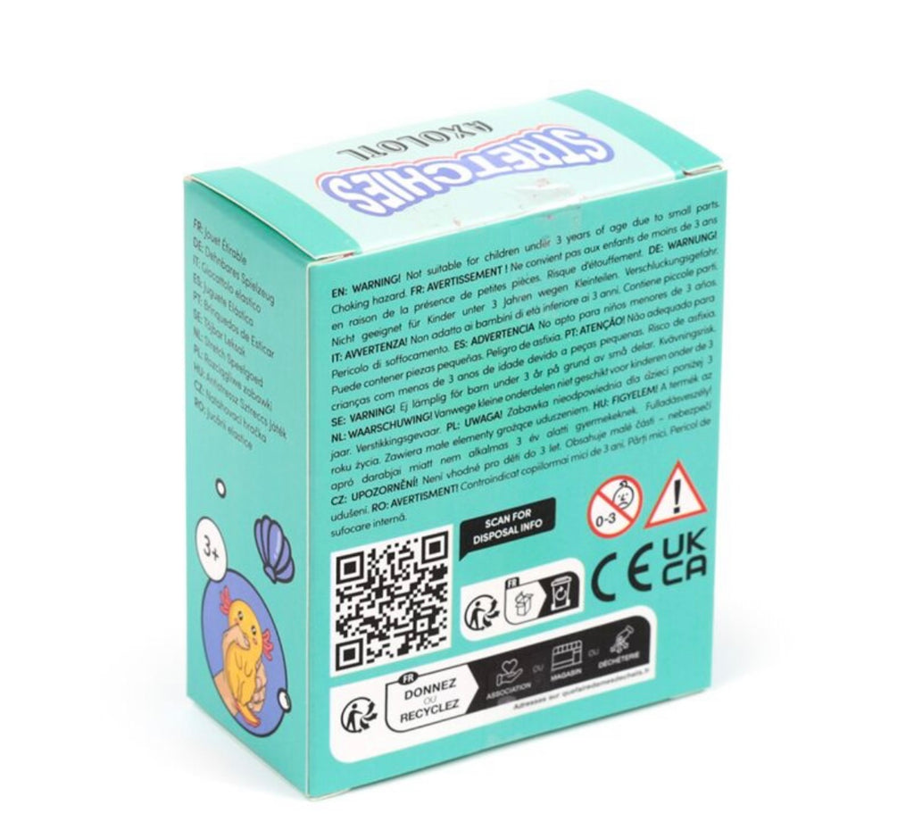 Squeezable Glitter Axolotl Stress Toy Fidget