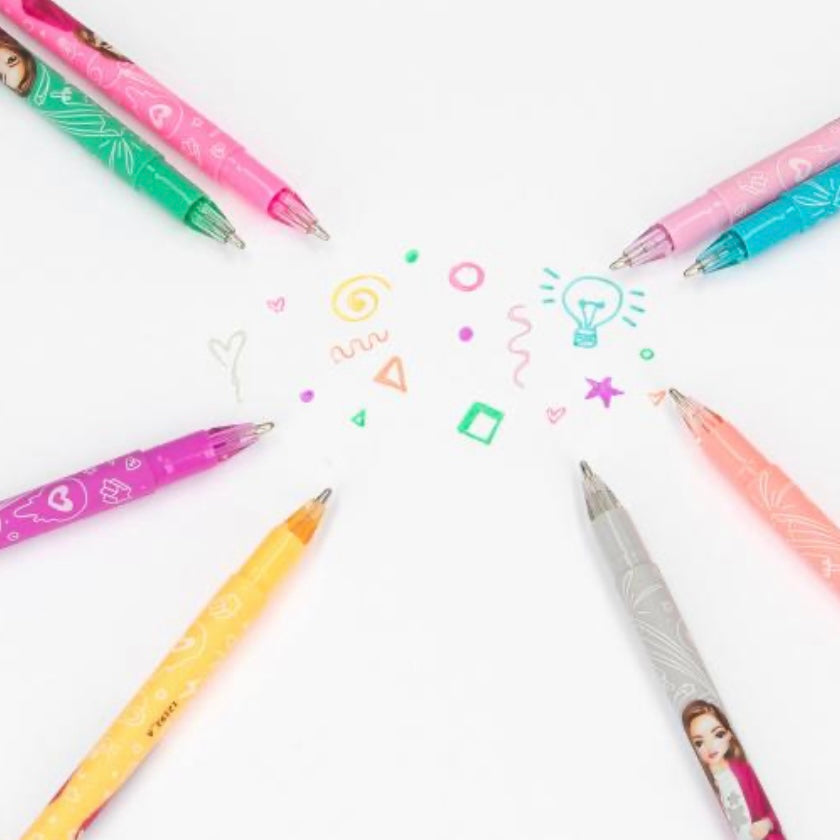 TOPModel Rainbow Glitter Gel Pen Set Stationary