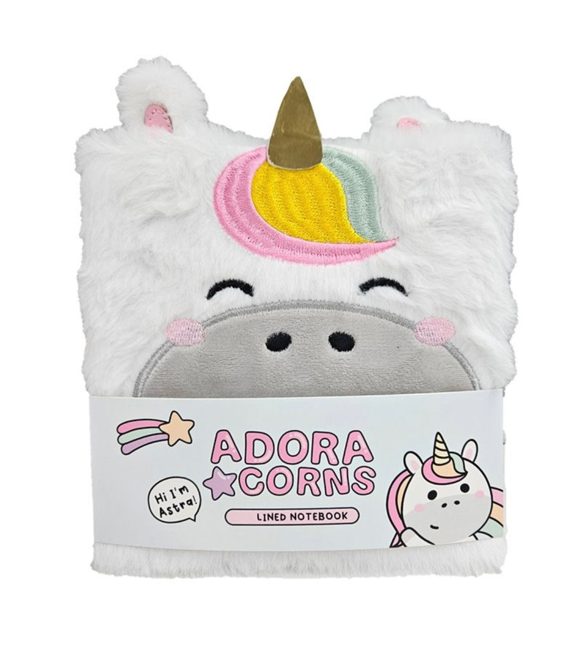Adoracorns Unicorn Plush Fluffies Notebook