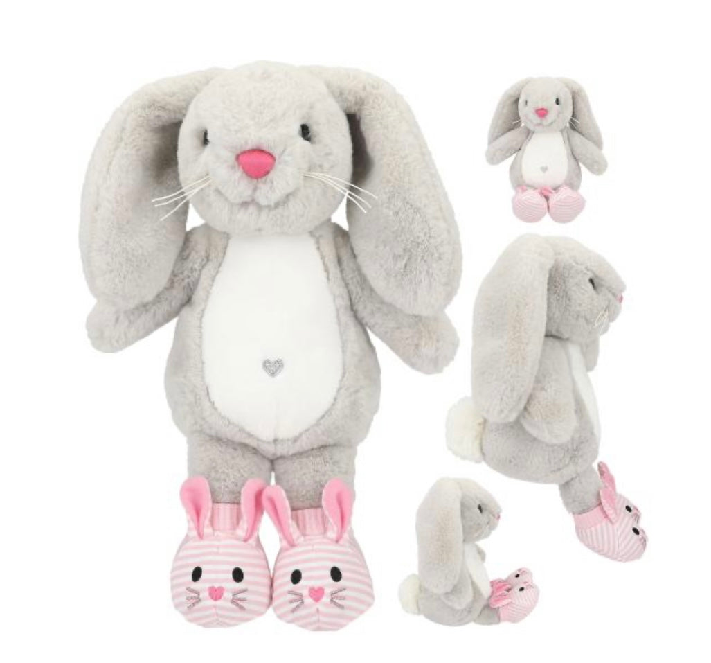 Princess Mimi Plush Bunny Nelly Grey With Shoes 21 cm