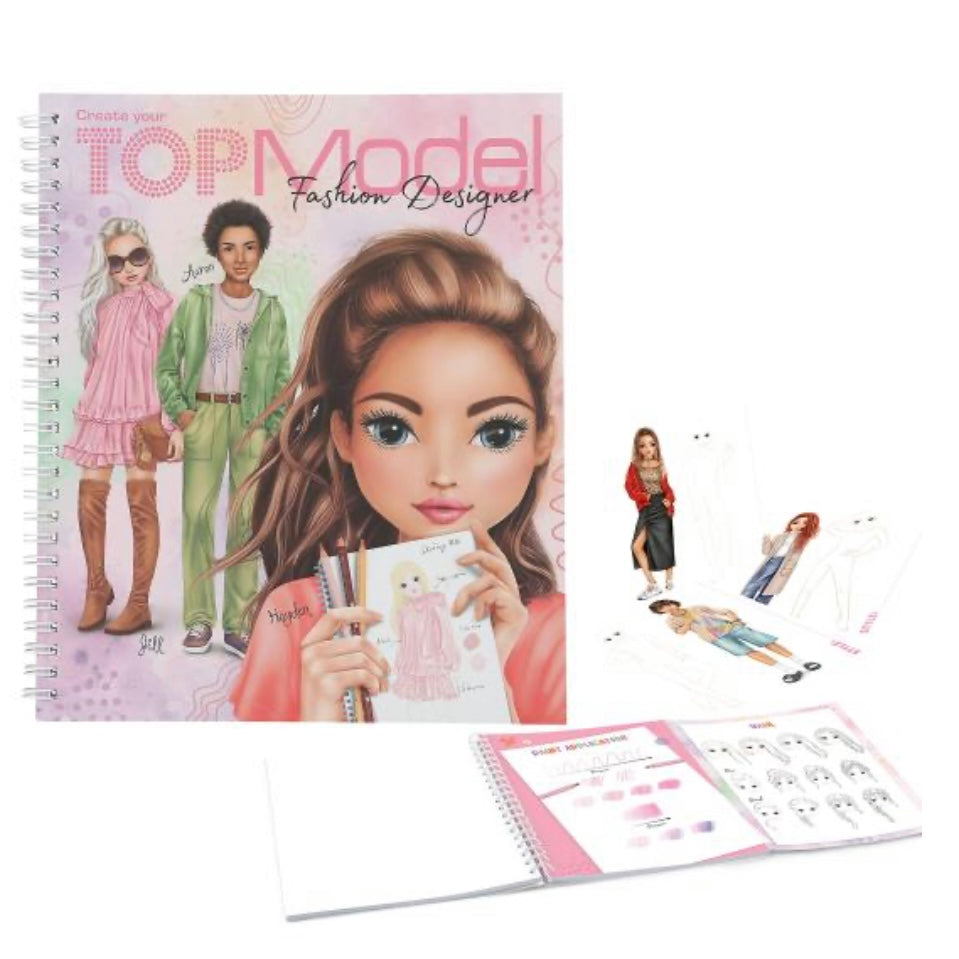 Create Your TOPModel Colouring Book Stationary