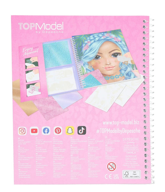 TOPModel Colouring Book Stick & Shine