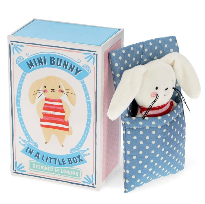 Mini Bunny in a Little Box - soft toy