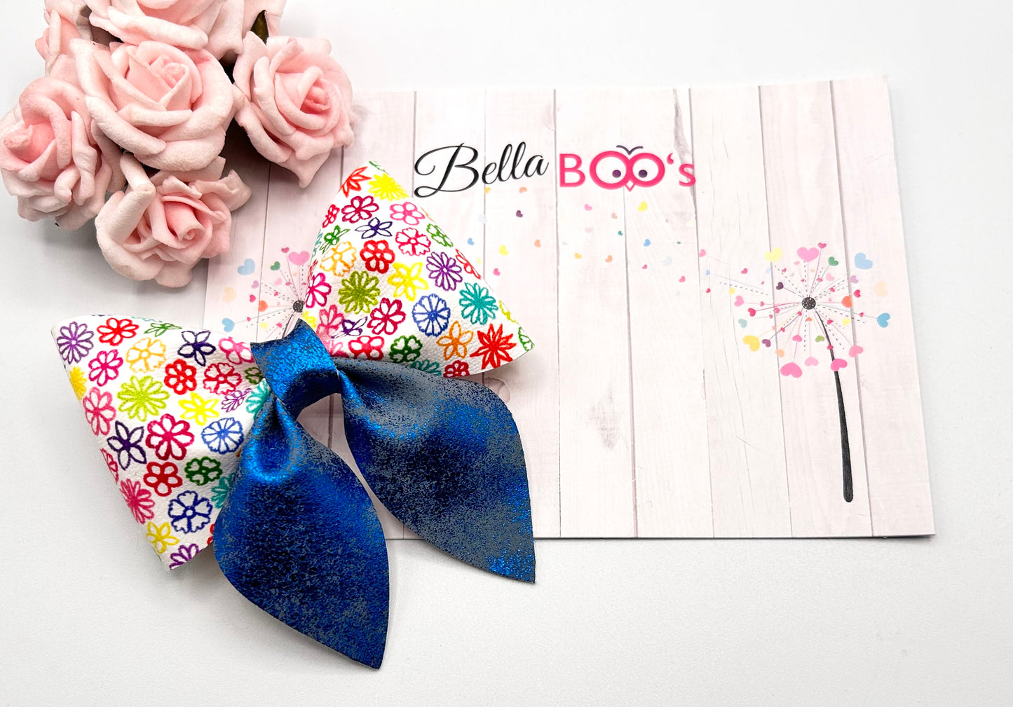 Multi Colour Drop Tail Tail Hair Bow