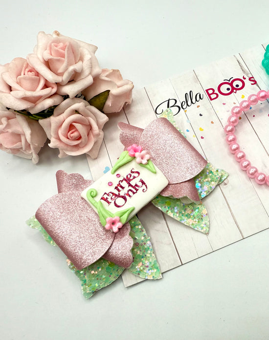 Fairies Only Hair Bow & Bracelet Set