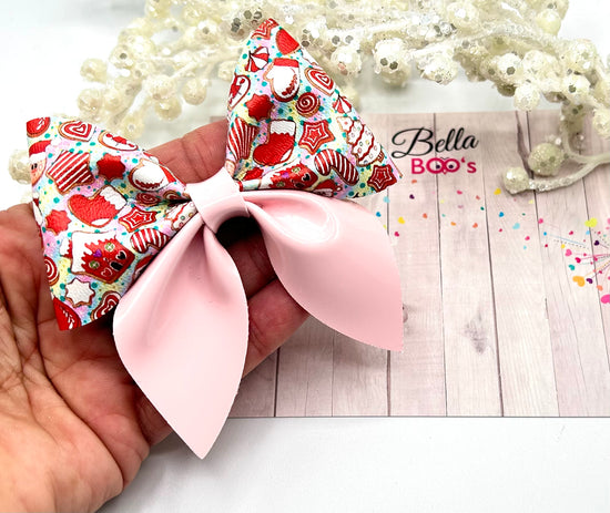 Christmas Hair Bow - Pink Sweetie Shop