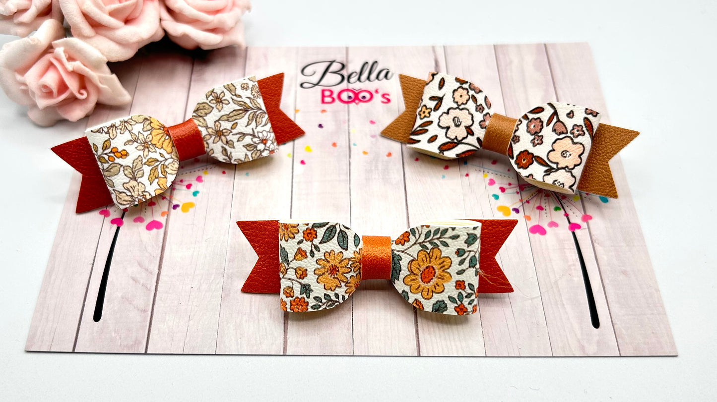 Itsy Bitsy Hair Bow Set -Ditsy Florals