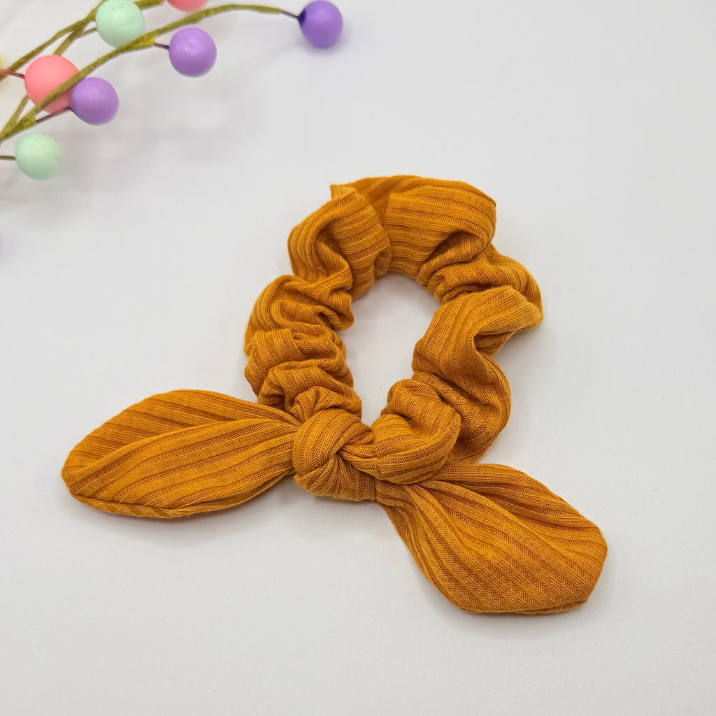 Mustard Ribbed Hair Scrunchie Hair scrunchies