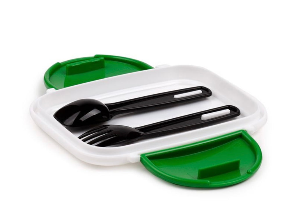 MINECRAFT Creeper & TNT Clip Lock Stacked Bento Lunch Box with Cutlery Lunch boxes