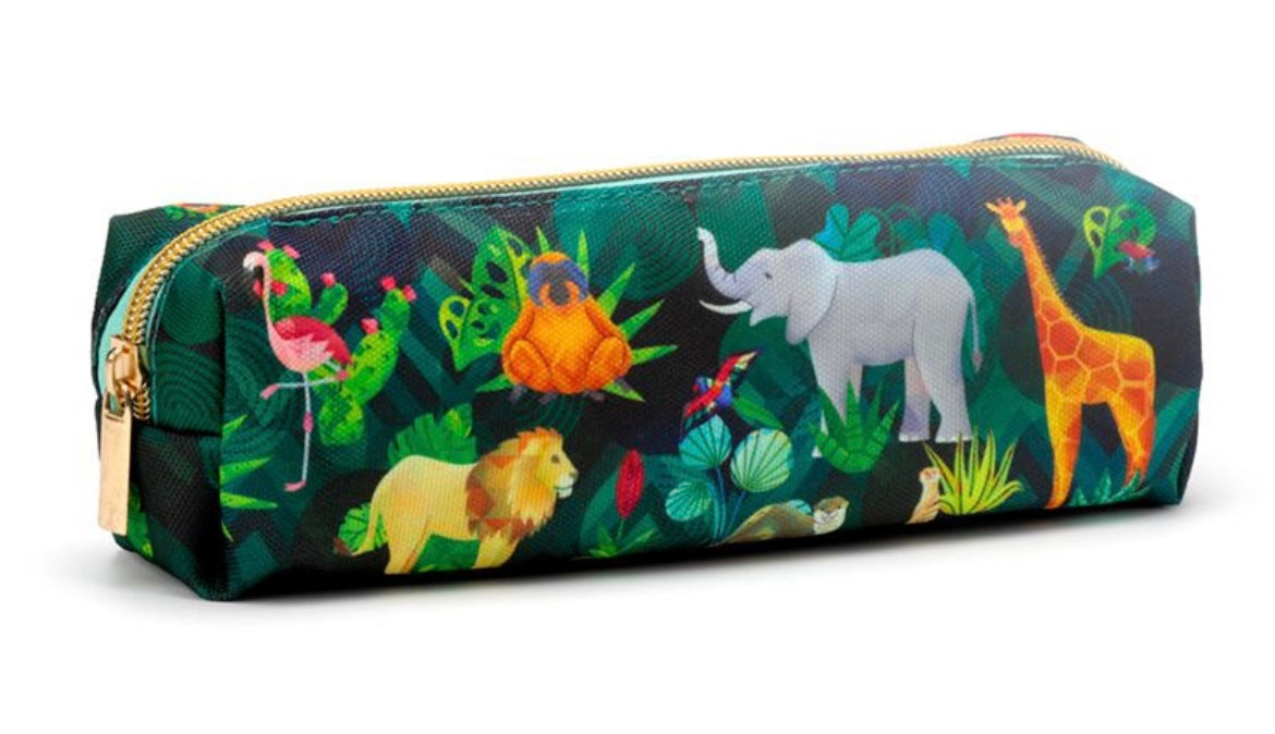 Animal Kingdom Canvas Pencil Case