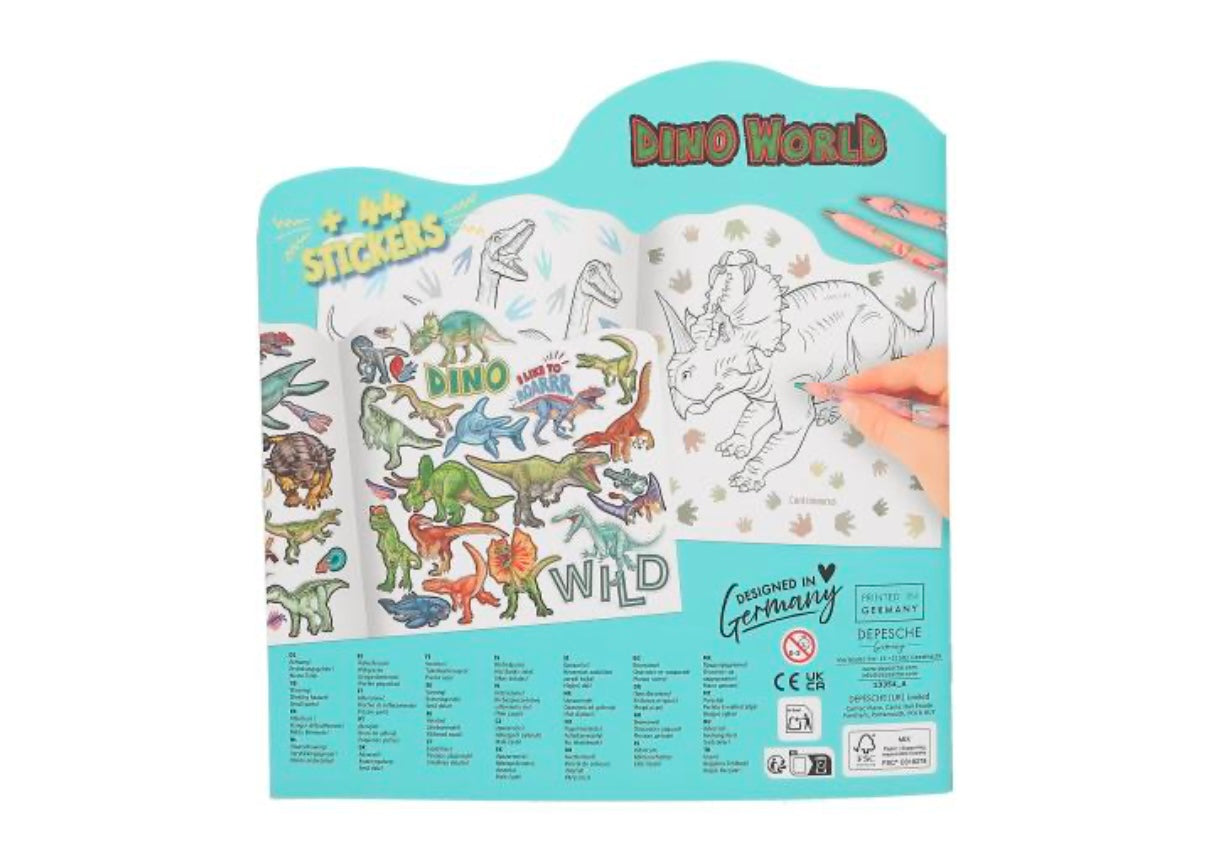 Dino World Colouring Book Figural