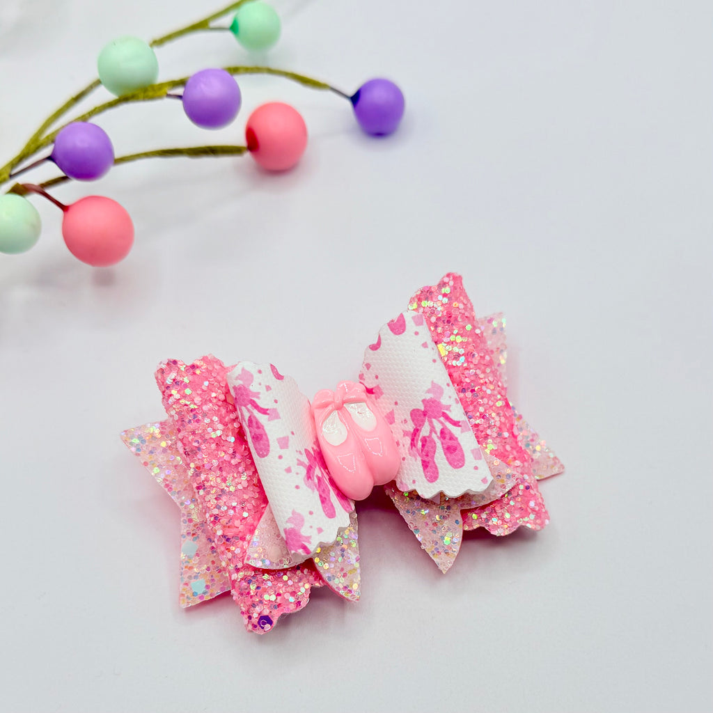 Ballerina Shoes Hair Bow Hair Bows