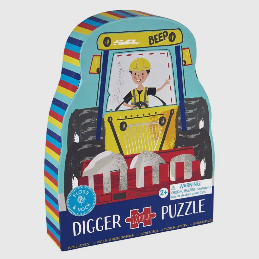 12 Piece Shaped Jigsaw in Shaped Box - Construction Games