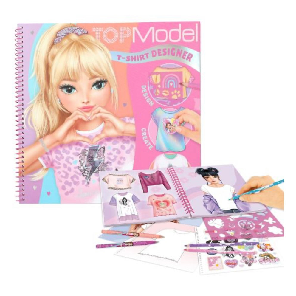 TOPModel T-Shirt Designer Colouring Book Stationary