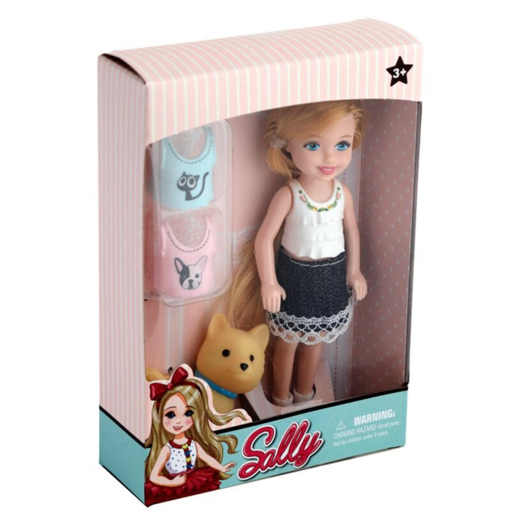 Sally Dress Up Doll with Dog & Accessories Dolls