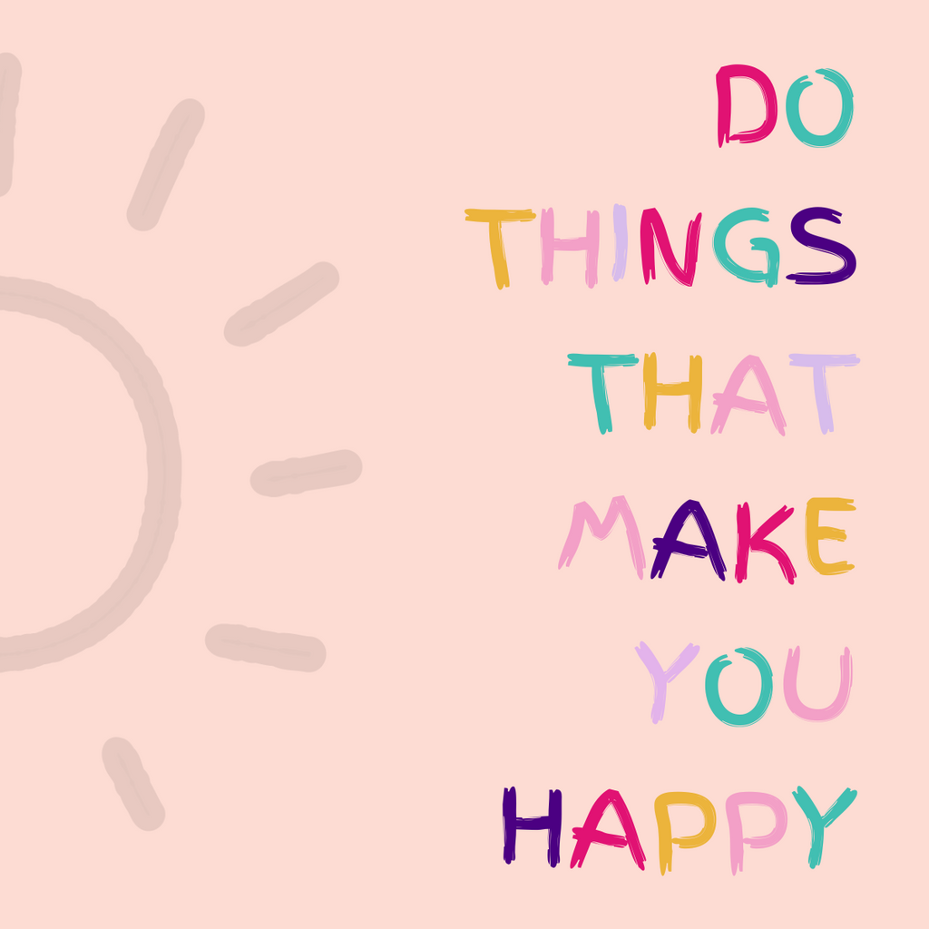 Pink Framed Print Do things that make you happy Gifting