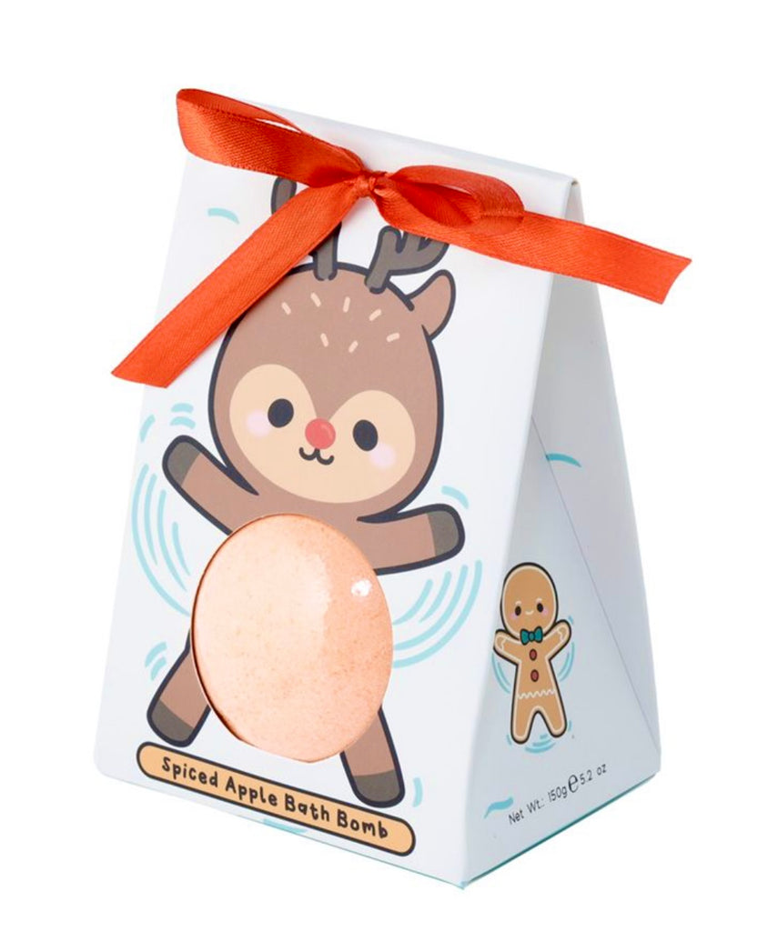 Christmas Festive Friends Bath Bomb in Gift Box Reindeer Christmas