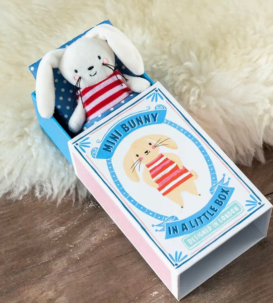 Mini Bunny in a Little Box - soft toy