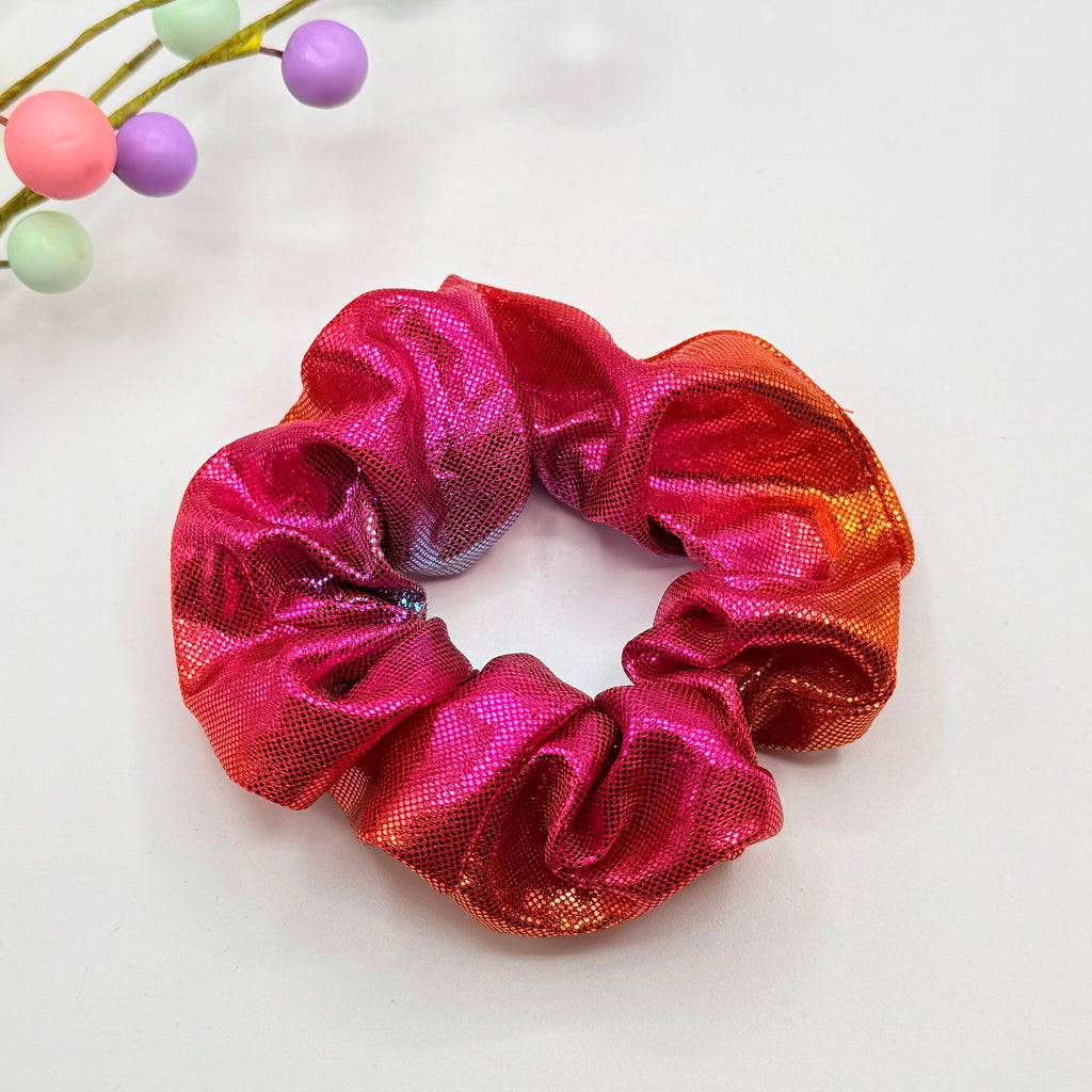 Pink Shiny Ombre Hair Scrunchie Hair scrunchies