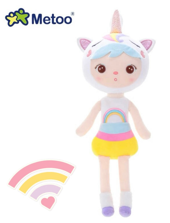 Metoo Plush Doll - Magical Rainbow Unicorn 45cm
