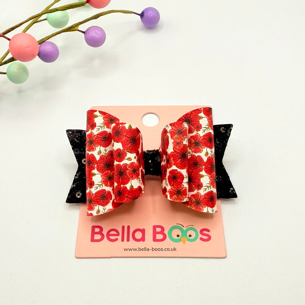 Poppy Fields Hair Bow Hair Bows