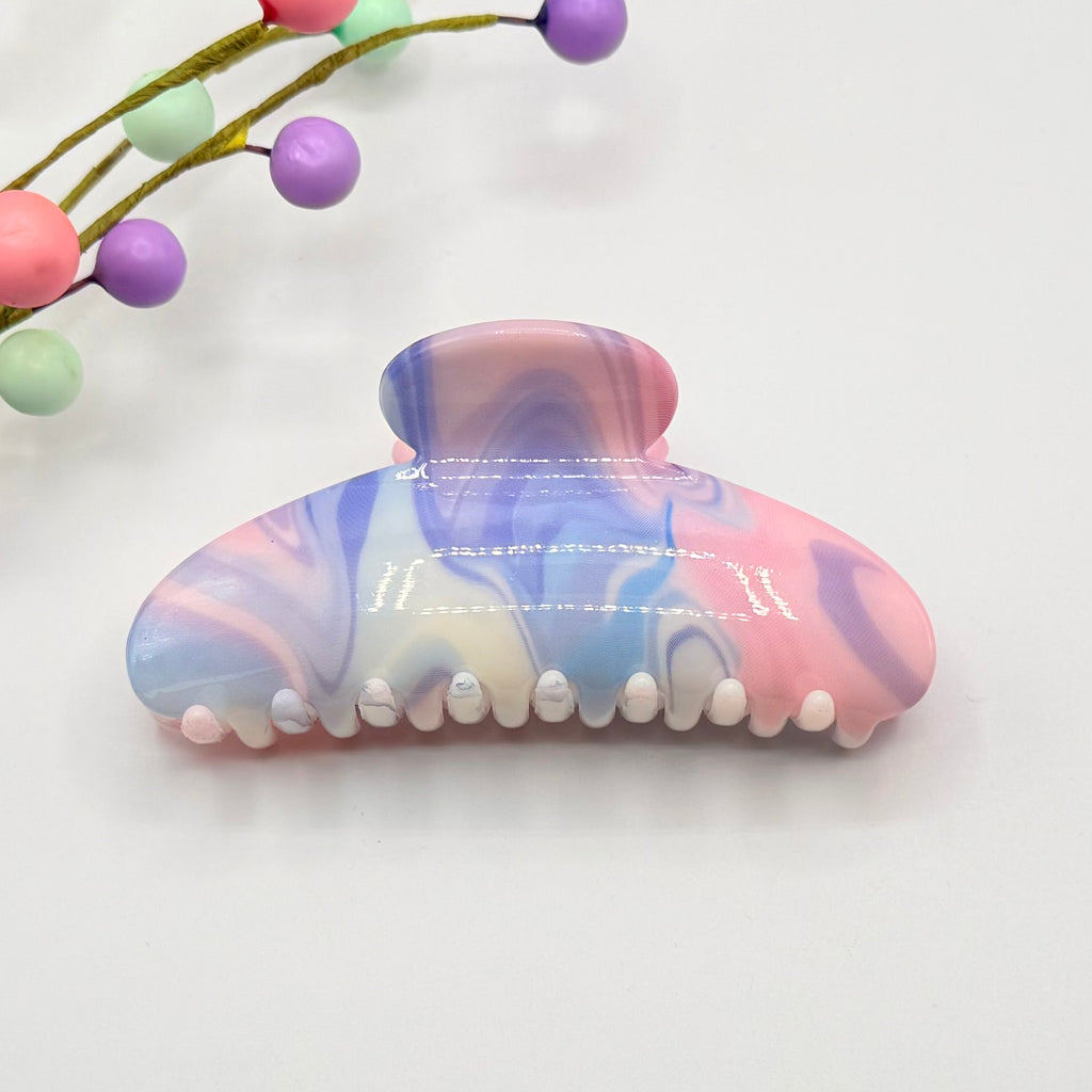 Marble Effect Claw Clip Hair Clips