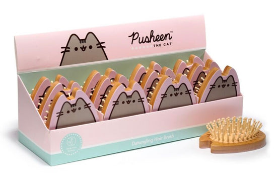 Pusheen the Cat Shaped Bamboo Hair Brush