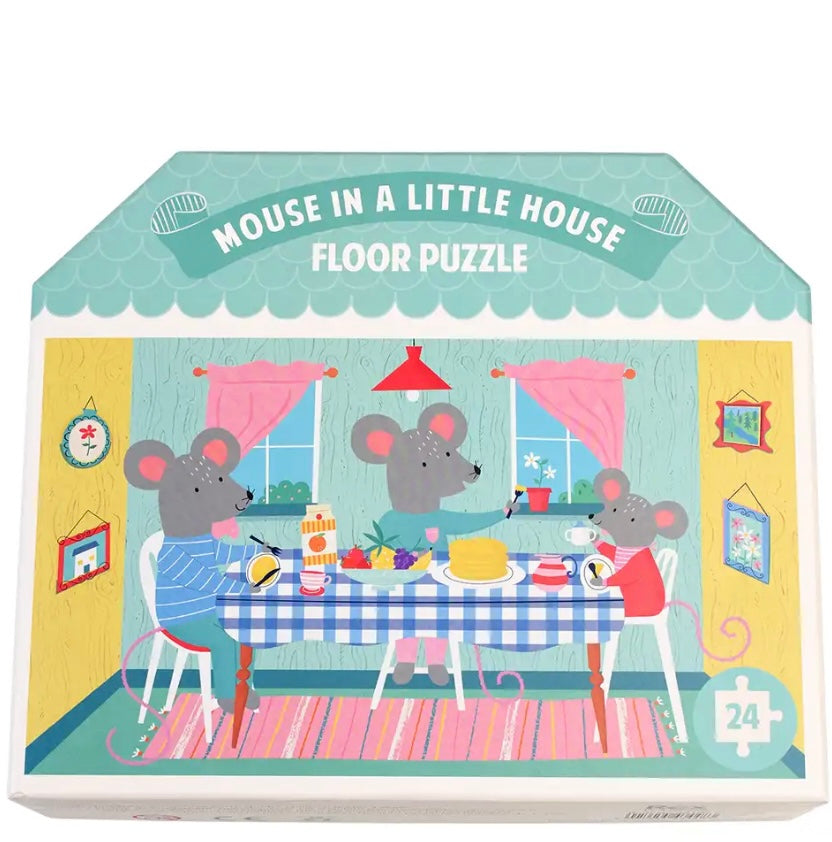 Floor puzzle (24 pieces) - Mouse in a House