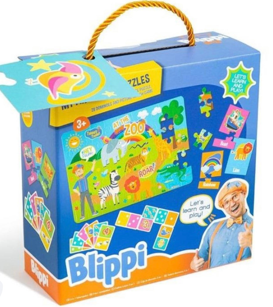 Blippi My First 3 in 1 Jigsaw Puzzles Children's Fun Activity