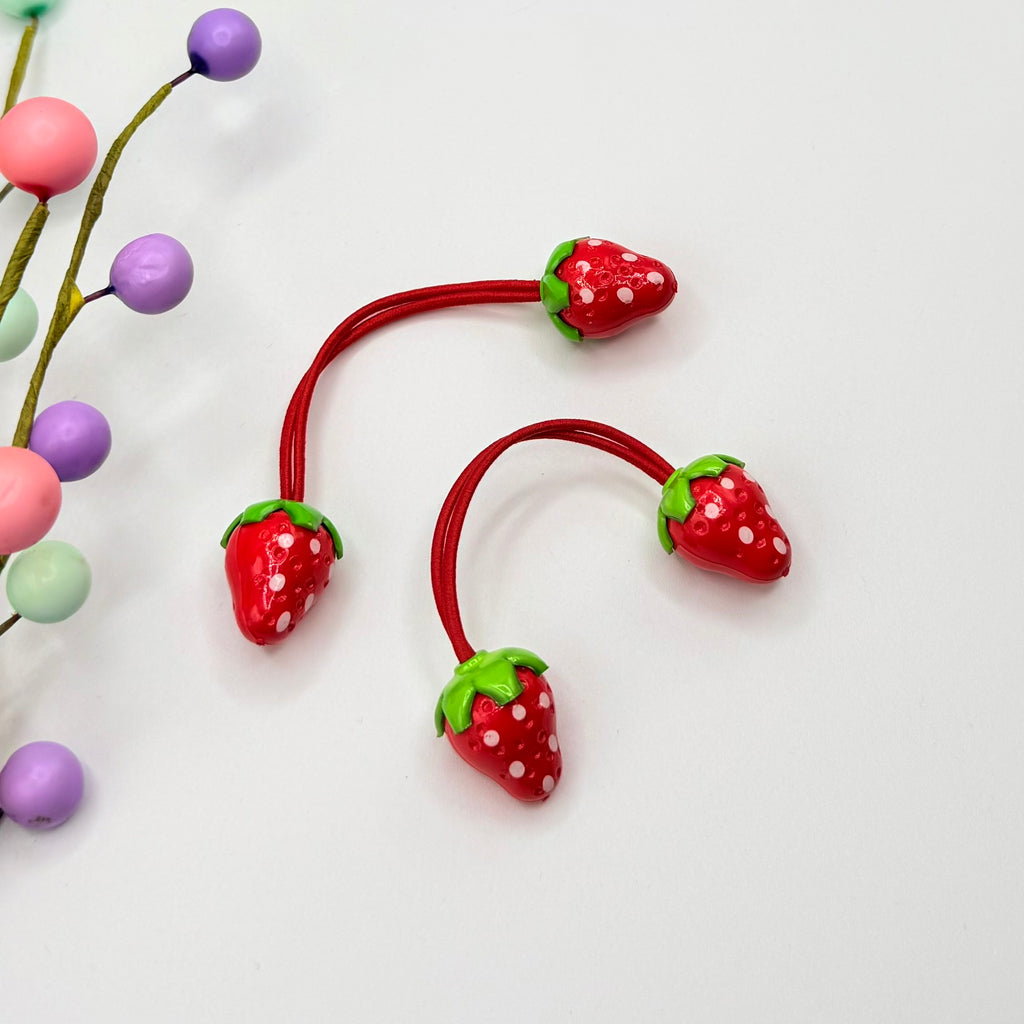 Strawberry Hair Bobble Set Hair bobbles
