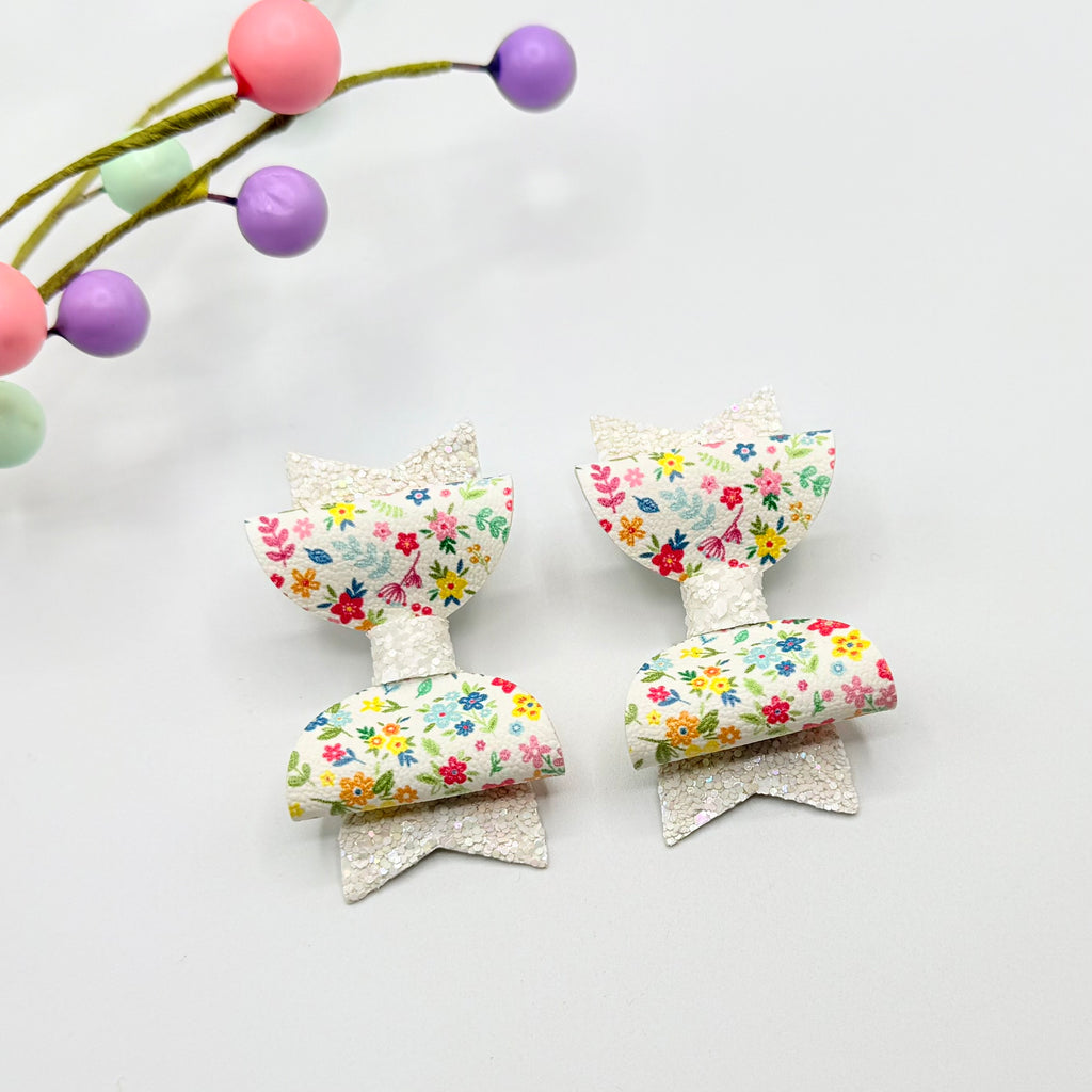 Bella Hair Bow Set - Floral Meadow Hair bow sets