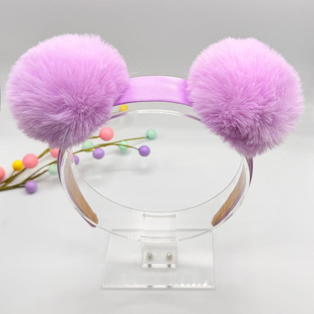Funky Lilac Pom Pom Band Hair bands