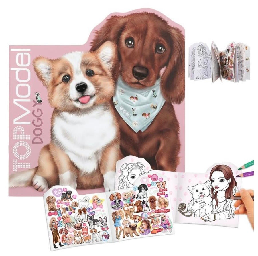 TOPModel Doggy Coloring Book figurative KITTY and DOGGY