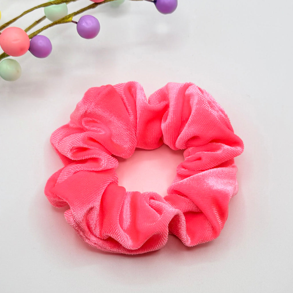 Bright Pink Hair Scrunchie Hair scrunchies