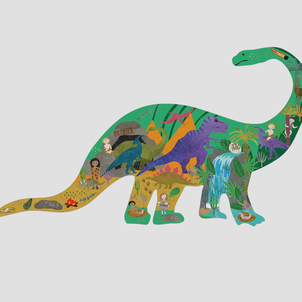 "Diplodocus" Shaped Jigsaw with Shaped Box Games