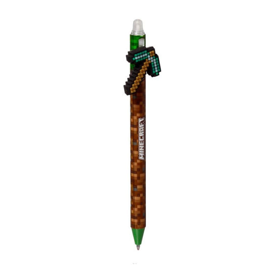 Inkredible Erasable Pen with Minecraft Tools Silicone Topper