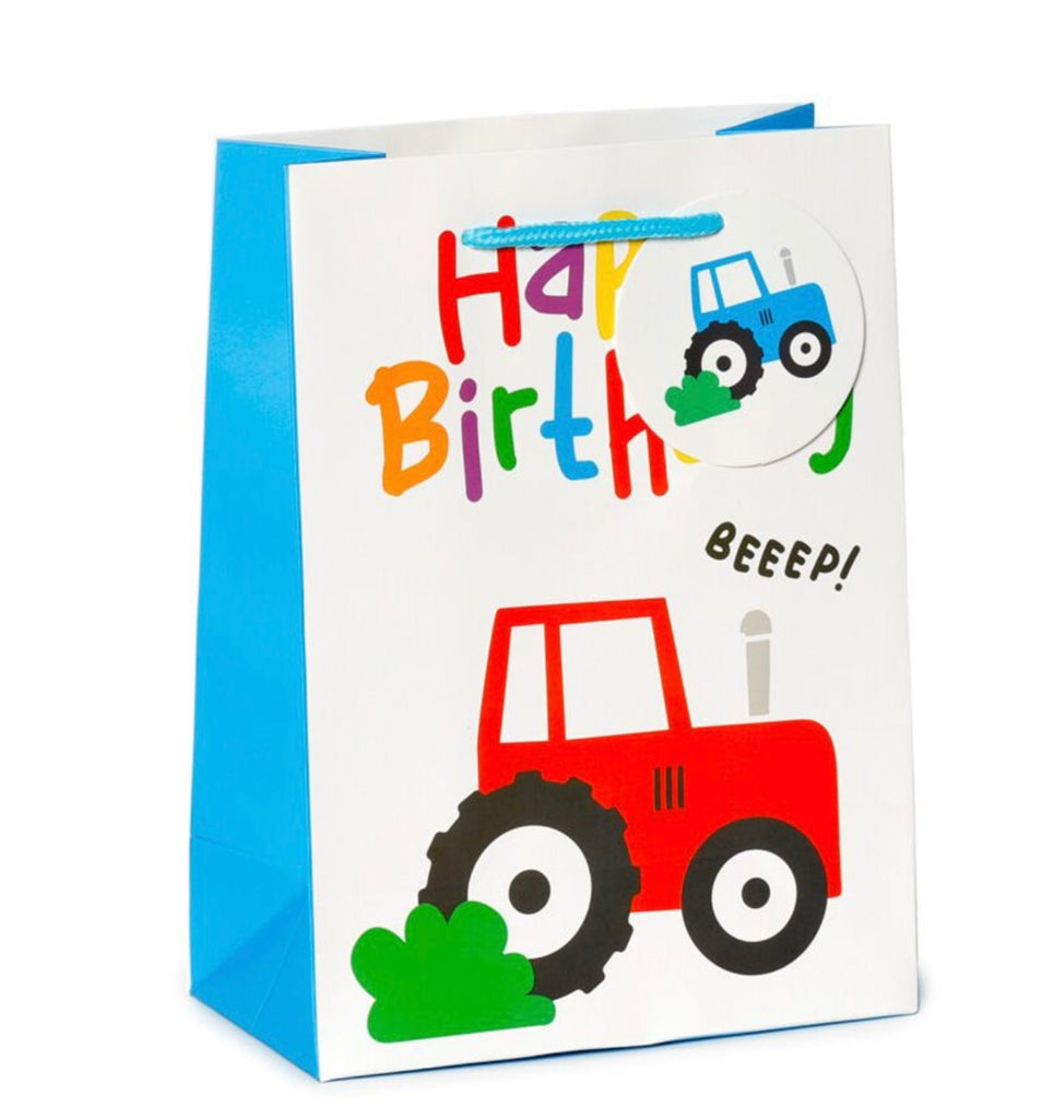 Happy Birthday Little Tractors Gift Bag Gift Bags