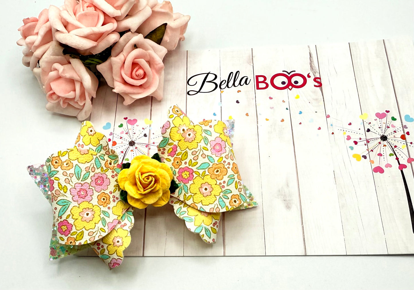 Pretty Summer Flower Hair Bow