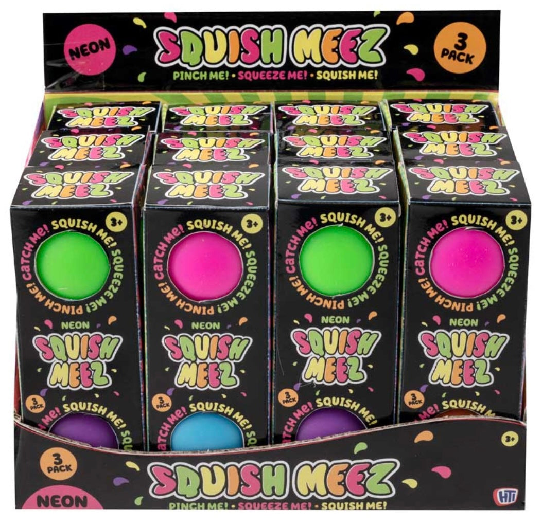 Neon Super Squish Ball 3 Pack