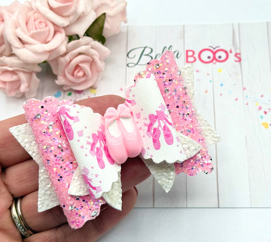 Ballerina Shoes Hair Bow