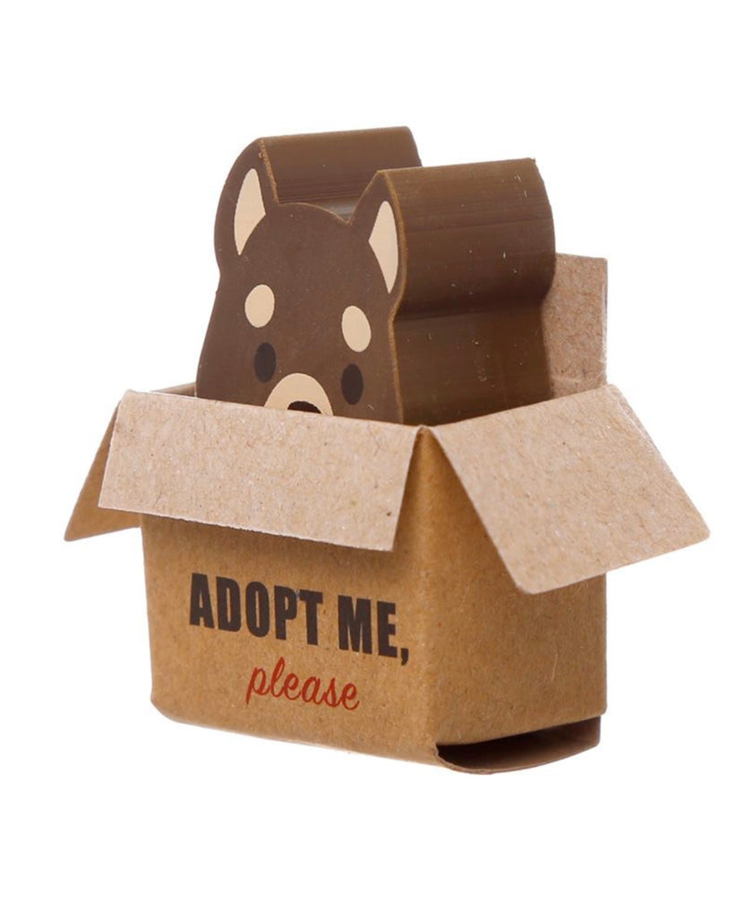 Adopt Me Puppy Dog Eraser in Box Dark Brown Stationary