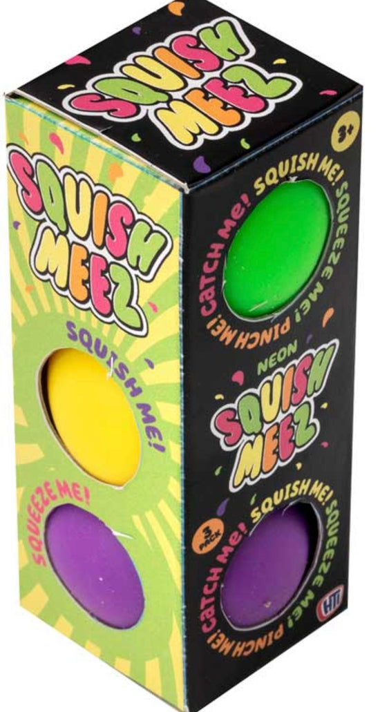 Neon Super Squish Ball 3 Pack