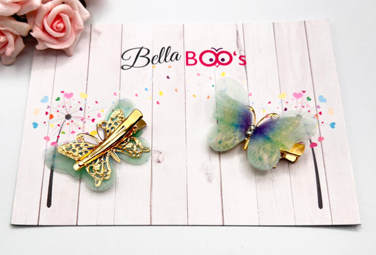 Butterfly Hair Clip Set