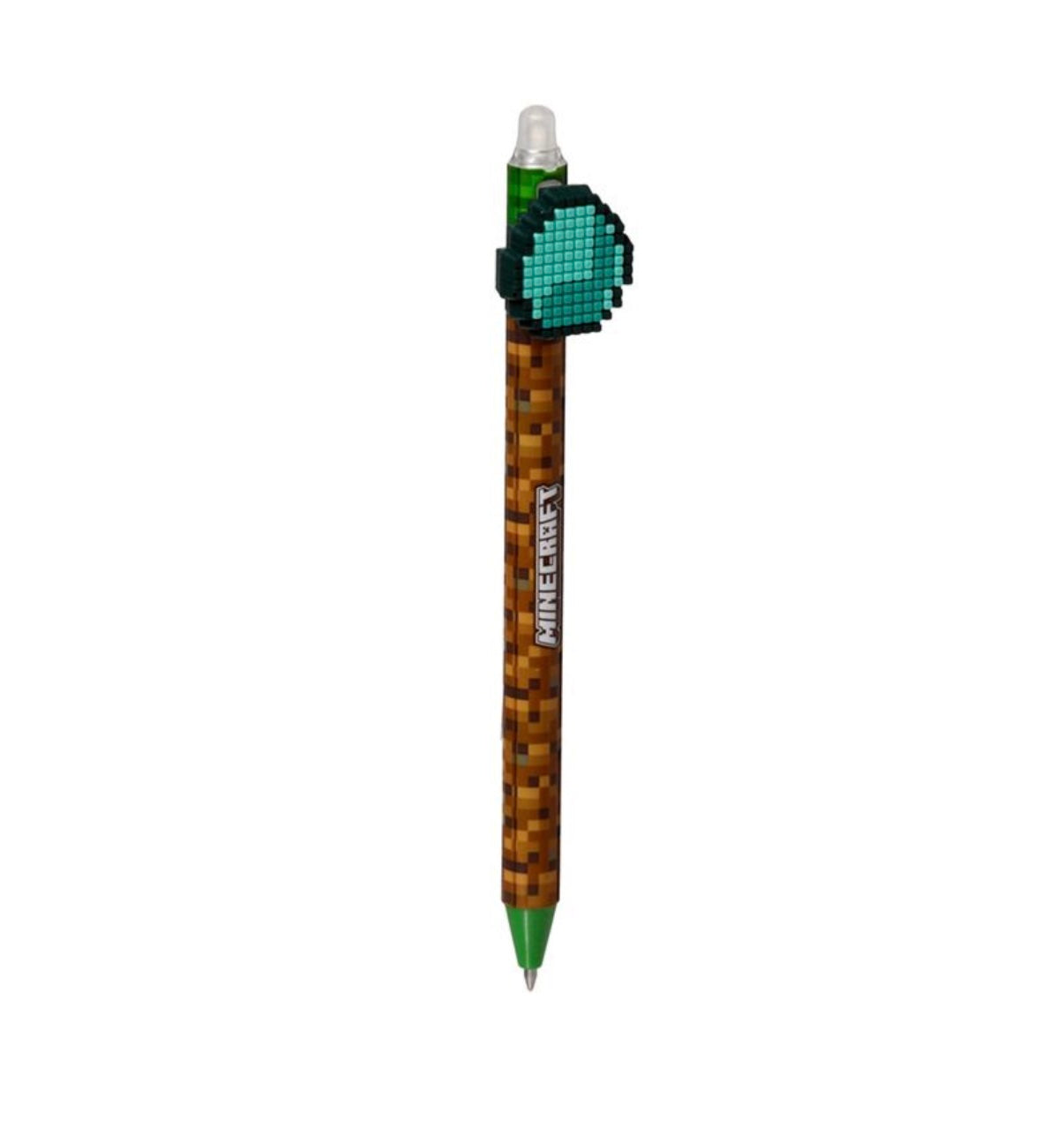 Inkredible Erasable Pen with Minecraft Tools Silicone Topper