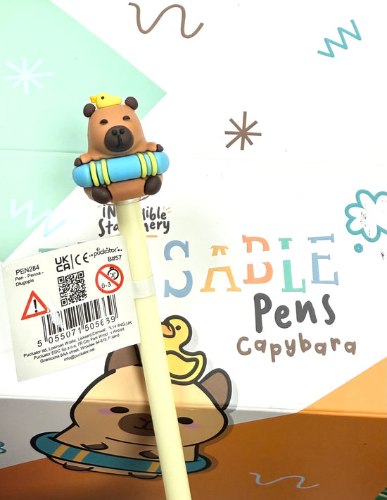 Inkredible Erasable Pen with Capybara Topper